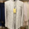 Jodhpuri with Kurta & Pant, Premium Russar Silk Machine Work for Men - By MERAKI
